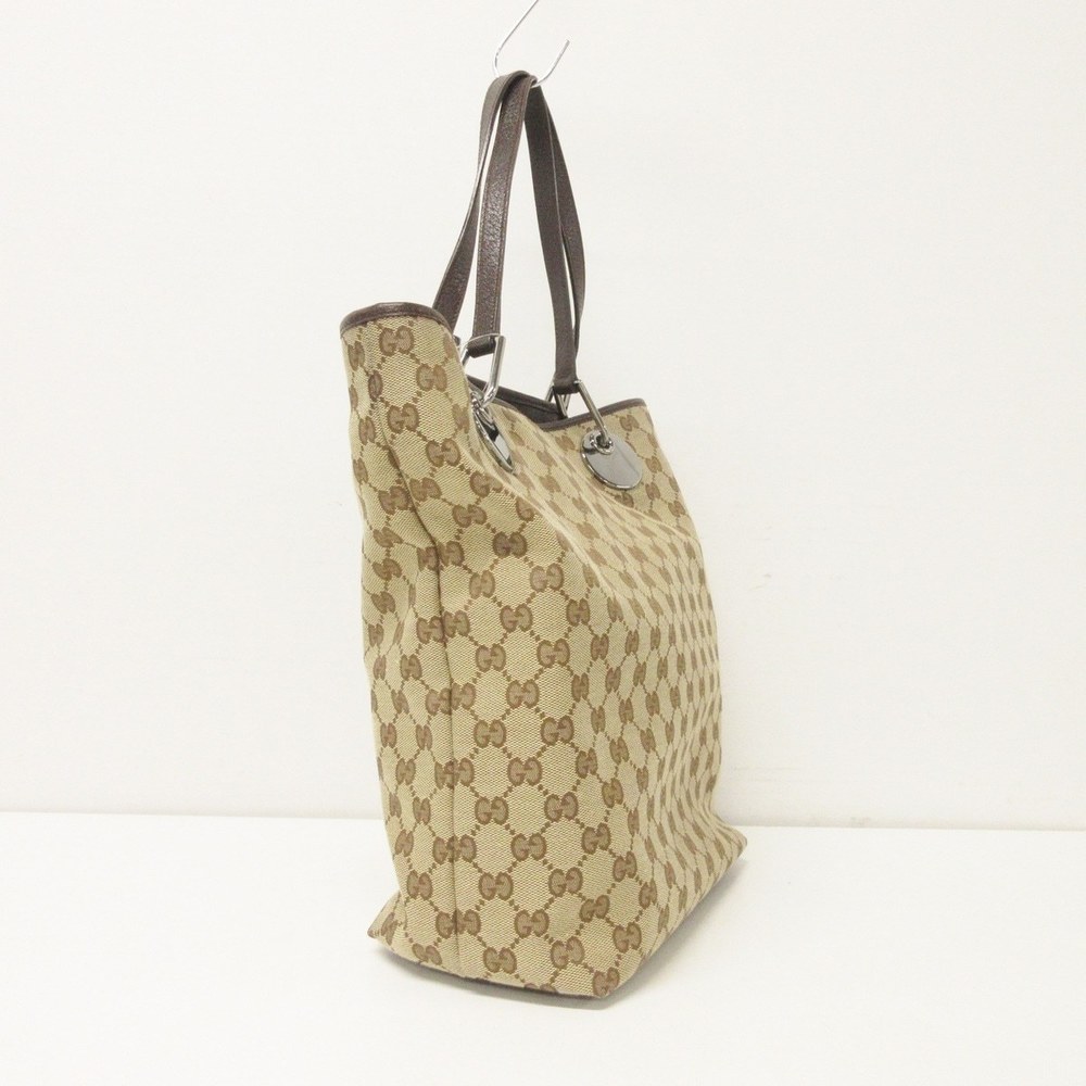 Gucci Pattern Eclipse Tote Tan Jacquard Leather B… - image 1